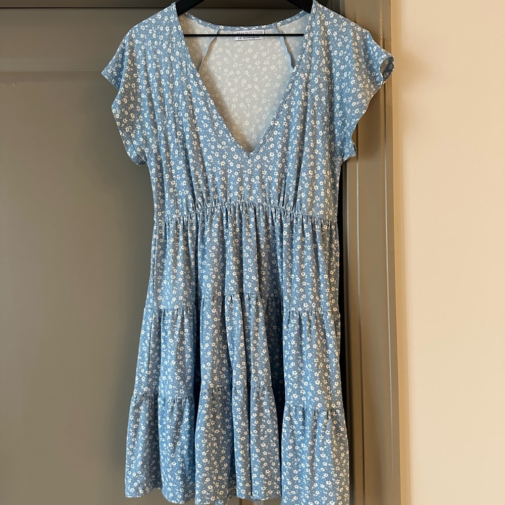 Urban Outfitters Light Blue Floral Dress